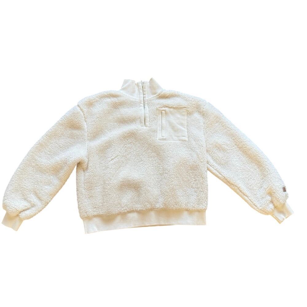 UGG Sherpa 1/4 Zip Pullover - Women's Extra Large , White